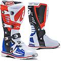 stivali moto cross enduro predator 2. 0 bianco rosso bl taglia 49