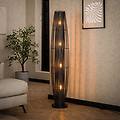 lampada da terra dublindo altezza 150 cm antracite metallo 4 x e27
