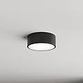 plafoniera cleo 200 nera sensore ip54 ø 20 cm metallo