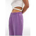 pantaloni donna in twill lyocell con impuntura centrale dewberry donna extra small