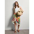 - tank top con micro trama traforata donna bianco ottico taglia xs