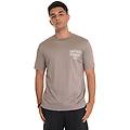 t-shirt girocollo mezza manica sabbia