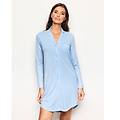 camicia da notte con bottoni daily con tencel modal / celeste / xl celeste