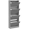 - scarpiera grigio sonoma 60x21x163 5 cm in legno multistrato