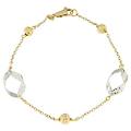 bracciale donna oro giallo bianco gl100253