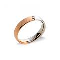 fede nuziale oro rosa e bianco con diamante fad100br