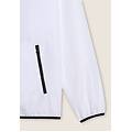 giacca soft shell con cappuccio regolabile bianco uomo medium