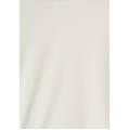 felpa corta con collo alto ampio e stampa lettering laterale white alyssum donna large