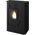 stufa a pellet canalizzata puntofuoco nella 8 kw bianca