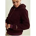 giacca da donna in pile sherpa con cappuccio e zip fig donna extra large