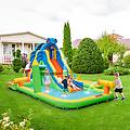 parco acquatico gigante per bambini scivolo gonfiabile con piscina spruzzo parete da arrampicata