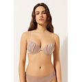 push up imbottito costume golden glitter donna metallico 1
