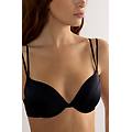 reggiseno push-up bellissima in seta donna nero taglia 4b