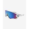 occhiali jawbreaker bianco lucido con lenti prizm snow sapphire iridium