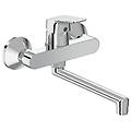 ceramica dolomite miscelatore lavello a parete dolomite base b5123aa cromo