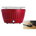 lotusgrill barbecue a carbonella portatile rosso lg g34u rd grill