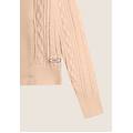 felpa donna collo alto e zip con dettagli tricot cuban sand donna extra large