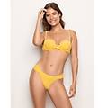 costume da donna slip regolare textured / giallo / 1 giallo