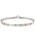 bracciale uomo oro giallo bianco gl101235