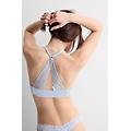 reggiseno push-up monica in seta e pizzo silky flowers donna azzurro taglia 2c