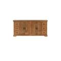 credenza toulouse #17 in legno di mango oliato beige 200x45x90