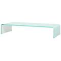 - supporto tv / rialzo monitor in vetro verde 70x30x13 cm