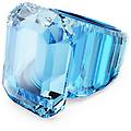 anello cocktail lucent taglio ottagonale blu 55