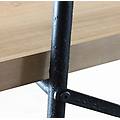 milanihome. it libreria industrial in legno e metallo di design moderno indust nero 145 x 176 x 44