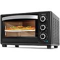 forno elettrico bake&toast 2600 black 26l nero con pietra pizza e luce interna