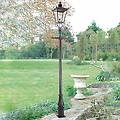 lampione wilmslow nero 1 luce altezza 82 5cm