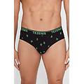 slip cotone stampato con logo uomo nero tama&ntilde;o xxl