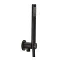 set doccia incasso tondo con doccia monogetto e supporto incasso nero opaco codice prod zdup094no