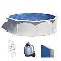 atlantis rotonda ø460 x 132cm piscina fuori terra in acciaio