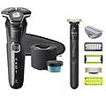 shaver series 5000 s5898/79 rasoio elettrico rotazione trimmer cromo