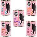 asia in gelatina 6 x 400 g alimento umido per gatti mix 1 3 gusti al tonno + 2 gusti al pollo