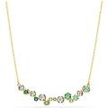collana constella taglio misto verde placcato color oro os