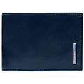 blue square portafoglio con porta documenti