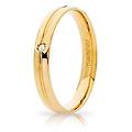 fede nuziale lyra oro giallo con diamante brillanti promesse
