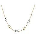 collana donna oro bianco giallo gl101110