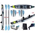 bic sport canoa gonfiabile air breeze full hp 2 pro 108219 + 2 pagaie touring-4 div. in 4 parti /