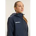 giacca impermeabile con cappuccio regolabile dark sapphire donna extra large