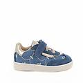 sneakers da bambina celeste con strap taglia 25