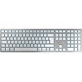tastiera wireless slim per mac qwerty inglese argento bluetooth usb