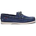 portland scarpa da barca in pelle scamosciata blu carne donna