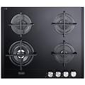 piano cottura slf460ln a gas 4 fuochi gas colore nero