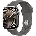 watch series 10 gps cellular 42mm oled titanio naturale grigio m/l ip6x 50m spo2
