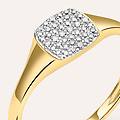 anello chevalier claire oro giallo cubic zirconia collezione claire misura 58 oro giallo
