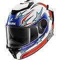 casco spartan gt pro tld flagstaff bianco / rosso / blue rosso blu bianco m