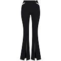 trousers with cut-outs and slits