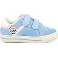 sneakers da bambina celeste con strap taglia 34